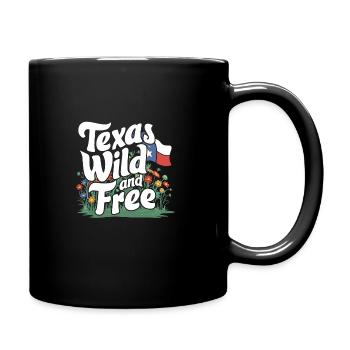 Texas Wildflowers Season Fields Flowers Texas - Full Colour Mug - black - Right