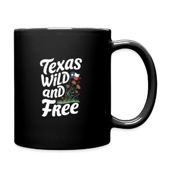 Texas Wildflowers Season Fields Flowers Texas - Full Colour Mug - black - Right