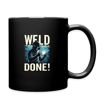 Underwater Welding Marine Diver Professions - Full Colour Mug - black - Right