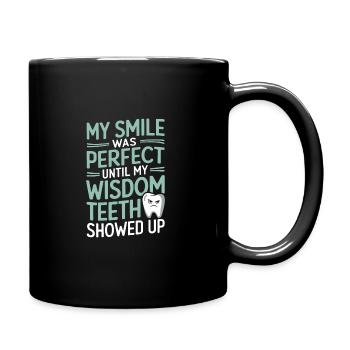 Funny Wisdom Tooth Survivor | Dental - Full Colour Mug - black - Right