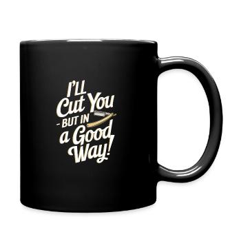Vibrations de salon de coiffure et coupes de cheveux classiques pour - Mug uni - noir - Droite