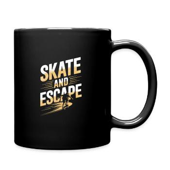 Skater Life: Downhill Longboarding Und Street - Tasse einfarbig - Schwarz - Rechts