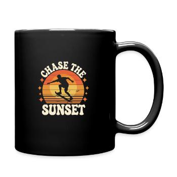 Skater Life: Downhill Longboarding Und Street - Tasse einfarbig - Schwarz - Rechts