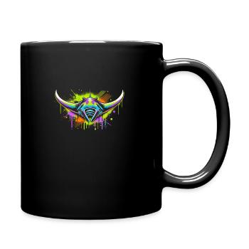Majestic Manta Ray Ocean Adventure for Marine Life - Full Colour Mug - black - Right