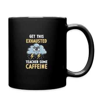 Teacher Wearion Burnout Motif révisé - Mug uni - noir - Droite