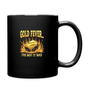Goldrausch Abenteuer Goldsucher Schatzsuche - Tasse einfarbig - Schwarz - Rechts
