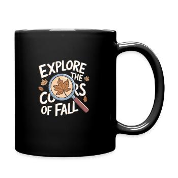 Autumnal blaze of colour for nature lovers and - Full Colour Mug - black - Right