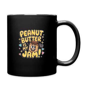 Peanut Butter Erdnussbutter - Tasse einfarbig - Schwarz - Rechts