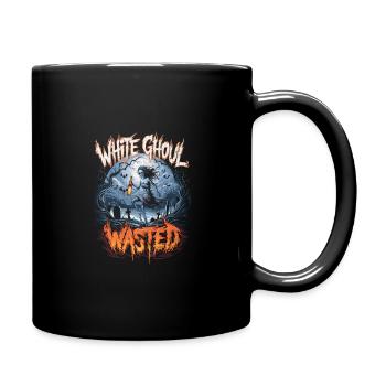 White Ghoul Halloween Night Design - Full Colour Mug - black - Right