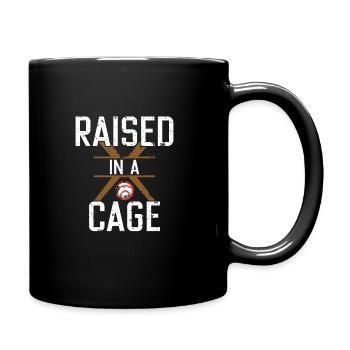 Im Käfig aufgewachsen - Tasse einfarbig - Schwarz - Rechts