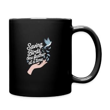 Passionate About Bird Rescue and Wildlife - Full Colour Mug - black - Right