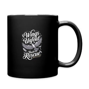 Passionate About Bird Rescue and Wildlife - Full Colour Mug - black - Right