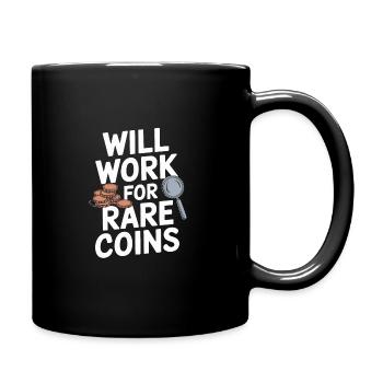 Coin Collector Coin Collection Numismatic History - Tasse einfarbig - Schwarz - Rechts