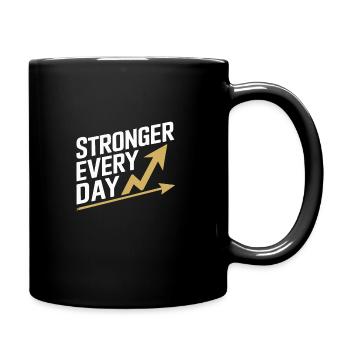 Harness Positivity And Mental Well-Being Through - Full Colour Mug - black - Right