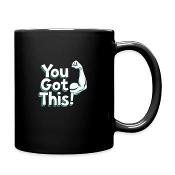 Harness Positivity And Mental Well-Being Through - Full Colour Mug - black - Right