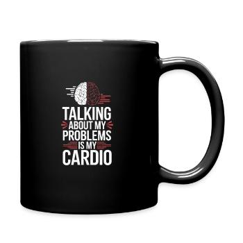 Mental Health Advocate Therapy Support Emotional - Full Colour Mug - black - Right