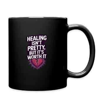 Mental Health Advocate Therapy Support Emotional - Full Colour Mug - black - Right