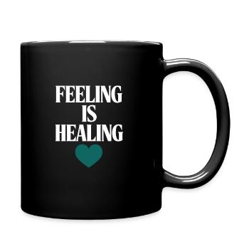 Mental Health Advocate Therapy Support Emotional - Full Colour Mug - black - Right