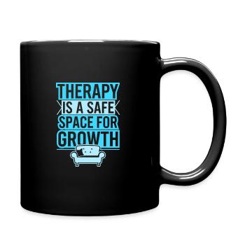 Mental Health Advocate Therapy Support Emotional - Full Colour Mug - black - Right