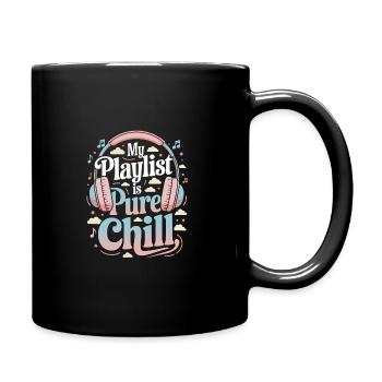 Chill Vibes Amateur de musique décontractée Relaxante - Mug uni - noir - Droite