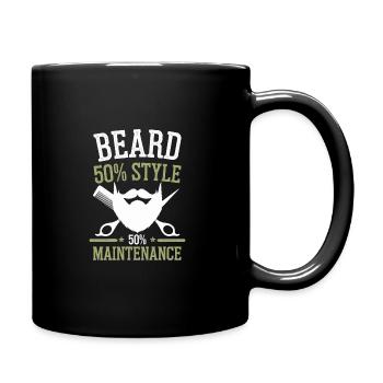 Humour drôle pour la barbe pour les passionnés et les amoureux de la barbe - Mug uni - noir - Droite