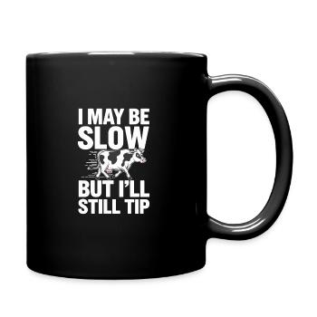 Funny Cow Tipping Joke for Farm Enthusiasts and - Tasse einfarbig - Schwarz - Rechts