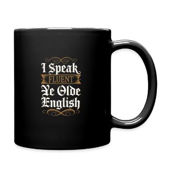 Renaissance Fair Outfit Medieval Ren Faire - Tasse einfarbig - Schwarz - Rechts