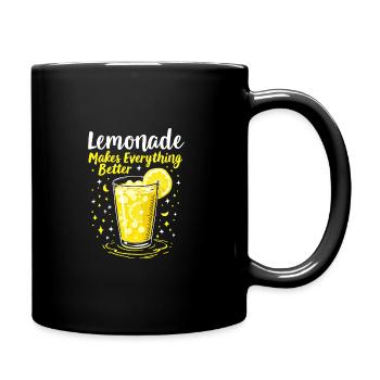 Refreshing Lemonade Vibes: Perfect for Lemonade - Tasse einfarbig - Schwarz - Rechts
