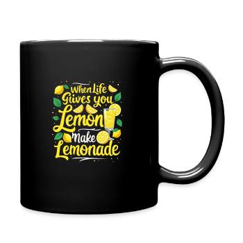 Refreshing Lemonade Vibes: Perfect for Lemonade - Tasse einfarbig - Schwarz - Rechts