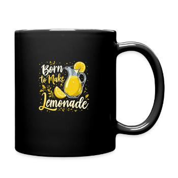 Refreshing Lemonade Vibes: Perfect for Lemonade - Full Colour Mug - black - Right