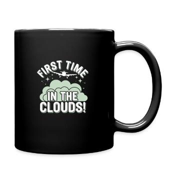 My First Plane Ride First Time Flying Adventure - Full Colour Mug - black - Right