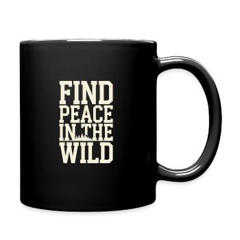 Nature Healing and Wellness Connection Through - Full Colour Mug - black - Right