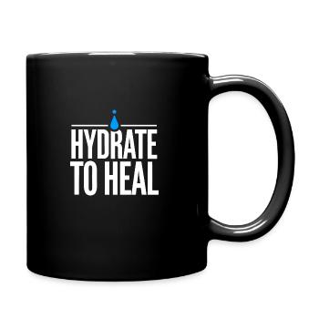 Hydration and Wellness Journey: Stay Hydrated and - Tasse einfarbig - Schwarz - Rechts