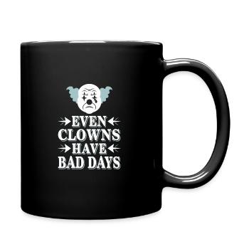 Melancholic Sad Clown Emotional Art Exploring - Tasse einfarbig - Schwarz - Rechts