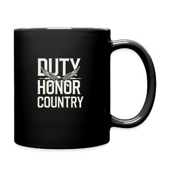 Honorez la Journée des anciens combattants avec le patriotisme et l’armée - Mug uni - noir - Droite