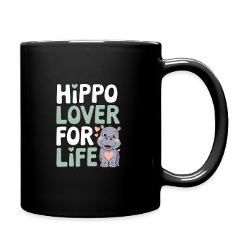 Adorable bébé hippopotame oeuvre pour les amateurs d’hippopotames - Mug uni - noir - Droite
