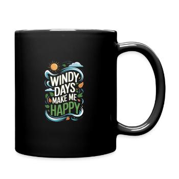 Observateur de tempêtes et météorologue amateur de météo - Mug uni - noir - Droite