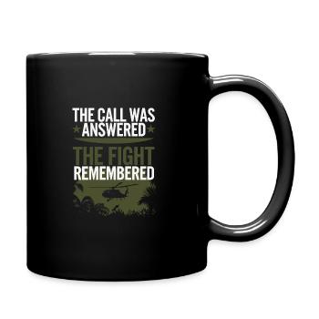 Honor the Vietnam veterans with patriotism and - Full Colour Mug - black - Right