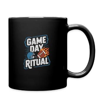 Touchdown Time For Football Fans and - Full Colour Mug - black - Right