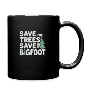 Bigfoot croyant Sasquatch Cryptide Créature de la forêt - Mug uni - noir - Droite