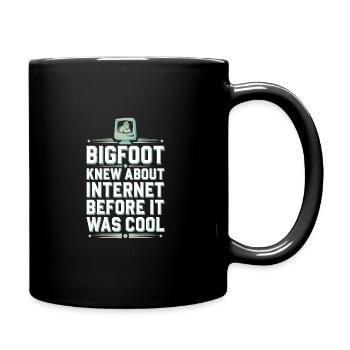 Bigfoot croyant Sasquatch Cryptide Créature de la forêt - Mug uni - noir - Droite