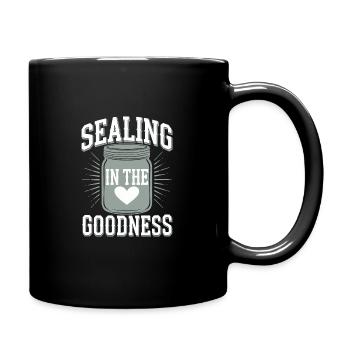 Preserving homemade food - Full Colour Mug - black - Right