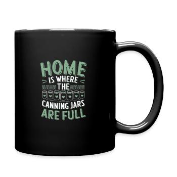 Preserving homemade food - Full Colour Mug - black - Right