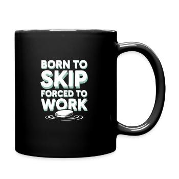 Stone jumping, stone jumping, outdoor hobby stone - Full Colour Mug - black - Right