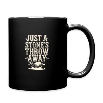Stone jumping, stone jumping, outdoor hobby stone - Full Colour Mug - black - Right