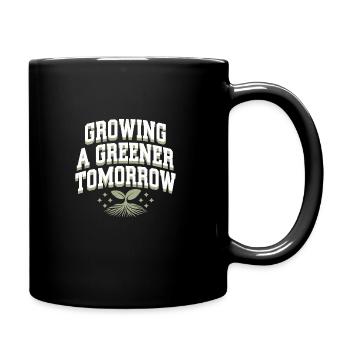 Optimisme climatique, Jour de la Terre, Durabilité - Mug uni - noir - Droite