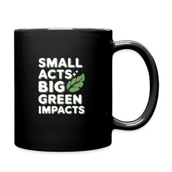 Optimisme climatique, Jour de la Terre, Durabilité - Mug uni - noir - Droite