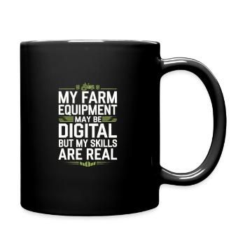 Farming Simulator Virtual Farming Game Fan Farm - Tasse einfarbig - Schwarz - Rechts
