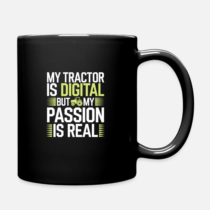 Farming Simulator Virtual Farming Game Fan Farm - Full Colour Mug - black