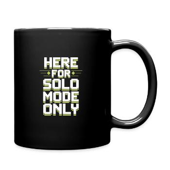 Introverted Gamer Declarer Calm - Full Colour Mug - black - Right